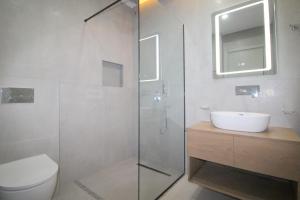 卡萨米尔Onix H的带淋浴、卫生间和盥洗盆的浴室