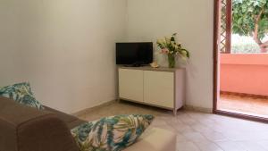 波尔托奥蒂罗卢Casa Ficus的一间带电视和沙发的客厅