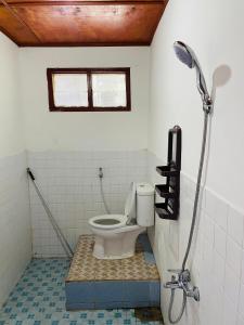图克图克Elsina guest house的一间带卫生间和淋浴的浴室