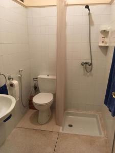 马拉喀什Appartement Wassim - Gueliz的一间带卫生间和水槽的浴室