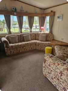 Bettws-EvanPB6的带沙发和窗户的客厅