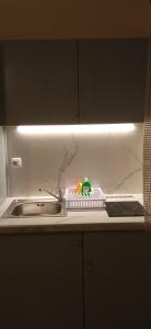 帕拉利亚卡泰里尼斯Sunrise1的水槽旁带水槽的厨房台面