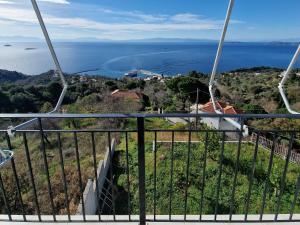 罗查基恩Skopelos House Nikols的从空中欣赏海景