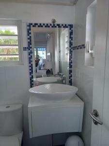 WestpuntMarazul D1的一间带水槽、卫生间和镜子的浴室