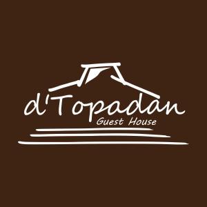 Ngabeand'Topadan Guest House的屋顶旅馆标志