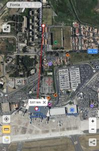 卡塔尼亚Esmeralda Il Quadrifoglio Airport Fontanarossa的红线道路地图