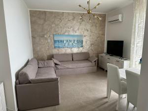 切法卢CH Exclusive Apartments的带沙发和电视的客厅