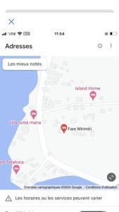 乌图罗阿Fare Mirimiri的带有地图的手机的截图