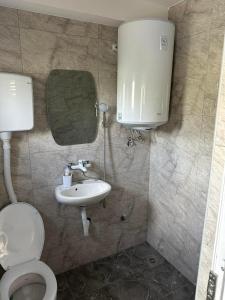 季米特洛夫格勒Rooms Enna的一间带卫生间和水槽的浴室