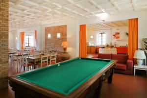 圣吉米纳诺勒那伊尔酒店的客厅配有台球桌