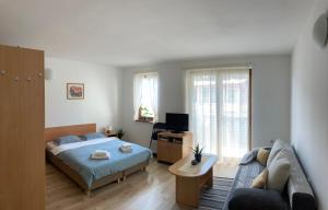 奥什恰德尼察Apartmán Janka的客厅配有床和沙发