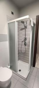 Entratico米拉恩雅宾馆的带淋浴的浴室和卫生间