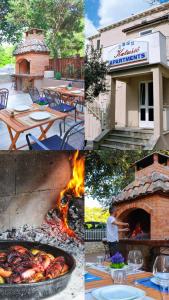 察夫塔特Apartments Katušić的照片与烧烤和人类烹饪食物相搭配