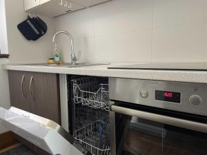 卡特兹奥布萨维Spa House Alenka Terme Čatež的厨房配有洗碗机、水槽和台面