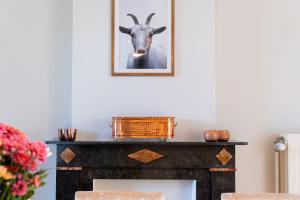 卡尼De Koperen Geit的壁炉顶上的山羊照片