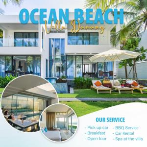 岘港Ocean Beach Villas Danang的一张海滩公寓手册的图片