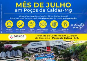 波苏斯-迪卡尔达斯Cassino All Inclusive Resort Poços de Caldas的度假村学校的招贴画