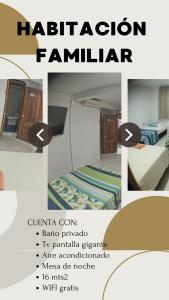 莫科阿Nuestra Tierra Hotel Boutique的一张带床的房间的照片拼凑而成