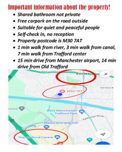 曼彻斯特Stay Inn M30的一张有两个红圆的公路地图