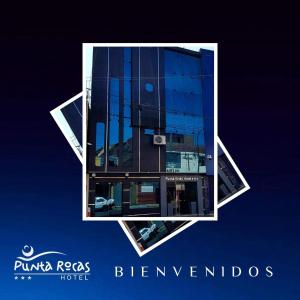 瓦乔Hotel Punta Rocas - Huacho的一张带玻璃窗的建筑的照片