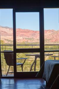 卡法亚特拉卡萨德拉酒窖 - 葡萄酒精品酒店的客房透过窗户可欣赏到沙漠景色