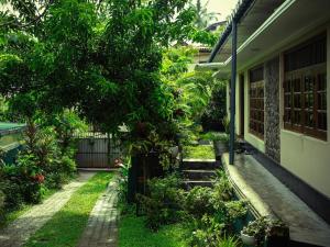 高尔White House Apartment at Hume's Road的一座花园,旁边是一座房子