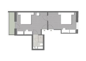 弗利斯富力色霍夫全景酒店的房屋的平面图