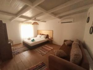 卡尔帕索斯Afiartis Almira Cottage的客厅配有床和沙发