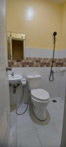 第波罗B&S Orchids suites hotel的一间带卫生间和水槽的浴室