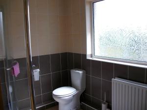 ClonmacnoiseClonmacnoise B&B的一间带卫生间和窗户的浴室