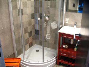 圣卡洛斯-德巴里洛切Bariloche Home Suites的带淋浴的浴室