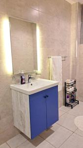 内罗毕LeR Homes的一间带水槽和镜子的浴室