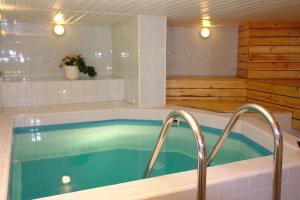 塔林多雷尔酒店的浴室内带热水浴池的游泳池
