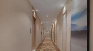 溧水Vienna Hotel Nanjing Lishui Development Zone Jichang Road的墙上画画的建筑物走廊