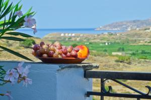 加里尼Naxos Filoxenia Hotel的挂在墙上的一碗水果