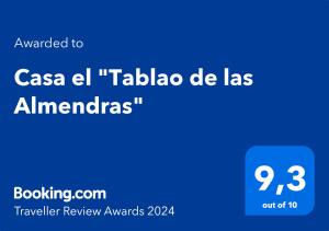 格拉纳达Casa el "Tablao de las Almendras"的手机的屏幕截图,文字被翻译成casa el tablas