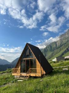 卡兹贝吉Kuro Kazbegi • ყურო ყაზბეგი的山间小屋,设有黑色屋顶