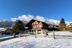 冬天的Chalet Les Arolles