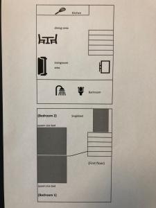 吉弗Hedegaard Holiday Apartments的建筑物平面图图