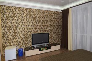 符拉迪沃斯托克保亚德宾馆的客厅设有壁挂式平面电视。
