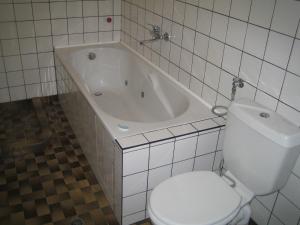 阿巴纳西阿伴纳斯酒店的一间带卫生间和浴缸的浴室