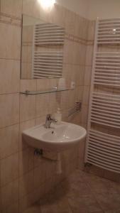 达那撒扎乌塔菲纳旅馆的一间带水槽和镜子的浴室