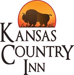 OakleyKansas Country Inn的坎萨斯乡村旅馆标志