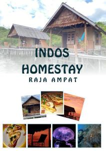 BesirIndos Homestay-Raja Ampat的一张印尼房屋照片的拼贴图