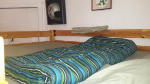 纽约东村民宿的床上有五颜六色的毯子