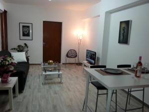 尼科西亚DownTown Living By 'Flats Nicosia'的客厅配有沙发和桌子
