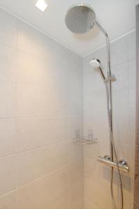 莱德萨阿尔卑斯Le 24的浴室内配有淋浴和头顶淋浴