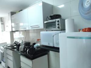 Apartamento Hélio Gregório Barra da Tijuca的厨房或小厨房