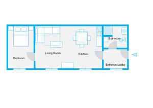 柏林托斯特拉塞舒适公寓的平面图