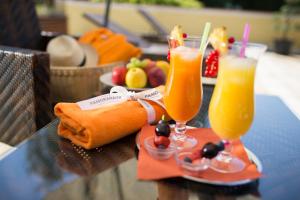Hotel Panoramahof Loipersdorf提供给客人的早餐选择